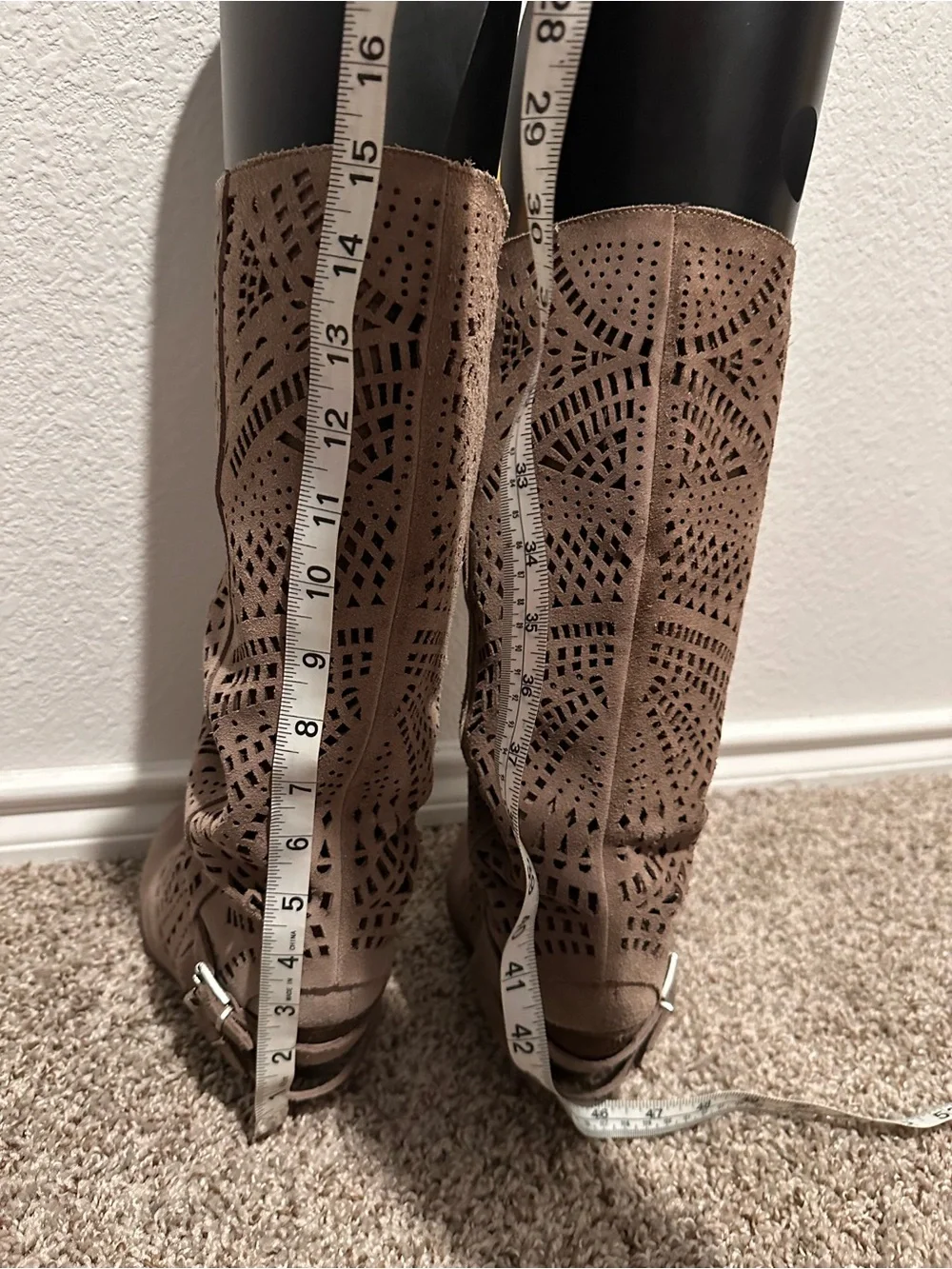 Naughty Monkey Knee Boots - Taupe